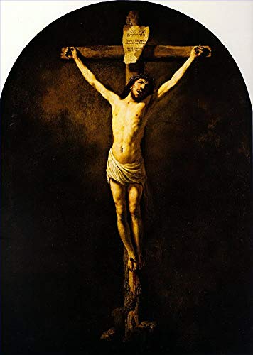 Peinture Christ sur la croix 1631 Rembrandt : reproduction d'exception faite main