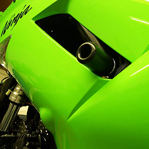 Shogun 2007 2008 Kawasaki ZX6 ZX6R ZX6RR ZX636 Black No Cut Frame Sliders
