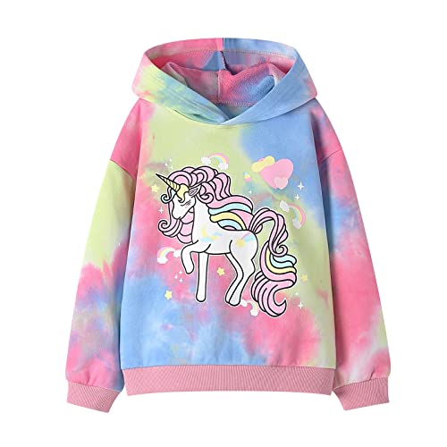 Image of WELAKEN Sweatshirts for Girls Toddler & Kids II Little Girl's Pullover Tops Sweaters & Hoodies