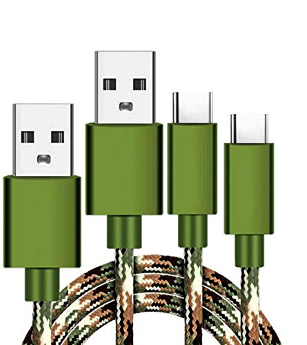 C Type USB Charger Cable [2pack 10ft] Long Braided Fast Charging Cord for Samsung Tablet Active3 Tab S7+ S6 Lite Tab A7 10.4 Tab A 8.4 Tab A 10.1 Tab A10.5, Tab S6 S5e S4 10.5 S3 9.7, Galaxy S10 S9