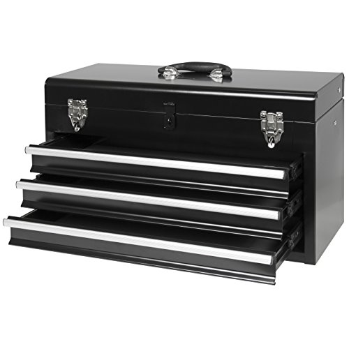 Best Choice Products 3-Drawer Tool Chest Box Storage Organizer Cabinet Portable Metal Toolbox