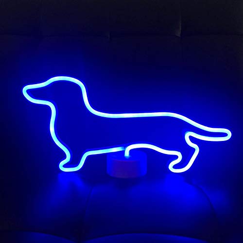 Dog Neon Signs LED Neon Light Sign for Party Supplies Girls Room Decoration Accessory for Luau Summer Party Table Decoration Children Kids Gifts 16.1"