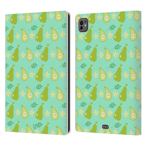Étui Portefeuille en Cuir iPad Pro 11 M4 Housse Premium Poires Fruit Head Case Designs