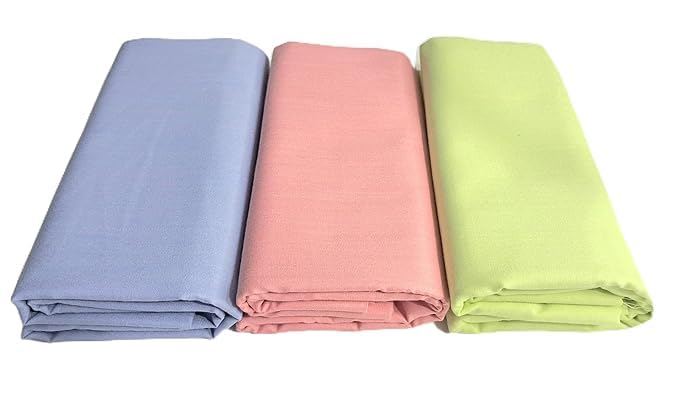 its' fashion impact Men's Premium Unstitched Cotton Blend || 2.5m || Fabric for Shirt (Formal, Casual Wear.) Pink - Airforce Blue -Light Parrot Green Set of 3 Shirt-picture-31