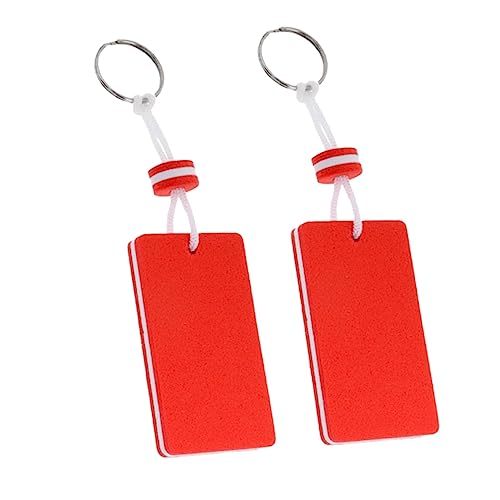 WOFASHPURET 2 Piezas Llavero Flotante Piscina Accesorios Rojo