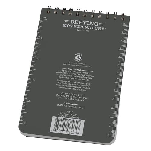 Rite in the Rain universel lot de 3 gris bloc-notes imperméable indéchirable - 5