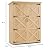 Macrout Outdoor Storage Cabinet, Wooden Storage Shed with Lock, Outside Garden Tool Shed with 2 Doors for Patio Yard Lawn, 1933 (Large)