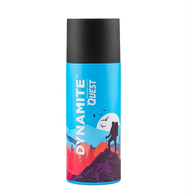 DYNAMITEQuest Men's Deodorant 150ml (2) - Aerosol, Fresh Scent