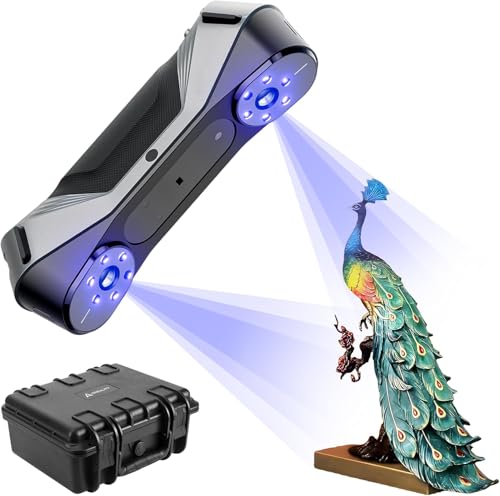 Creality Scanner 3D Raptor, scanner manuale con precisione di 0,02 mm, luce blu industriale, tracking anti-shake, fino a...