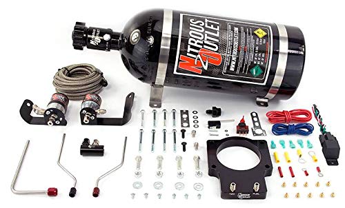 Nitrous Outlet 92mm Fast Intake 05-09 C6 Corvette Hardline Plate System (50-200HP) (10lb Bottle)