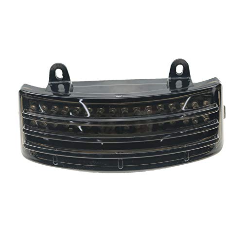 Smoke Tri-Bar LED Fender Tip Tail Light For Harley Road/Street Glide FLHX FLTR