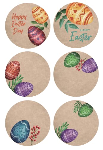 2 Inch 150 Pcs Happy Easter Day Stickers 6 Design Happy Easter Stickers #TOP21