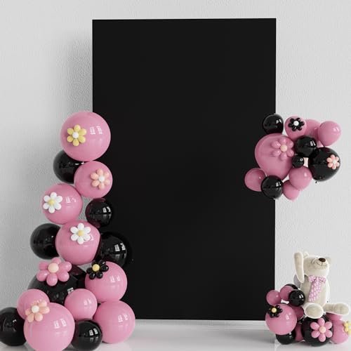 Fomcet Wedding Arch Cover Black 6.6FT x 4FT Square Spandex Arch Backdrop Covers Stretchy Fabric for Birthday Party Baby Shower Anniversary Arch Stand Decoration