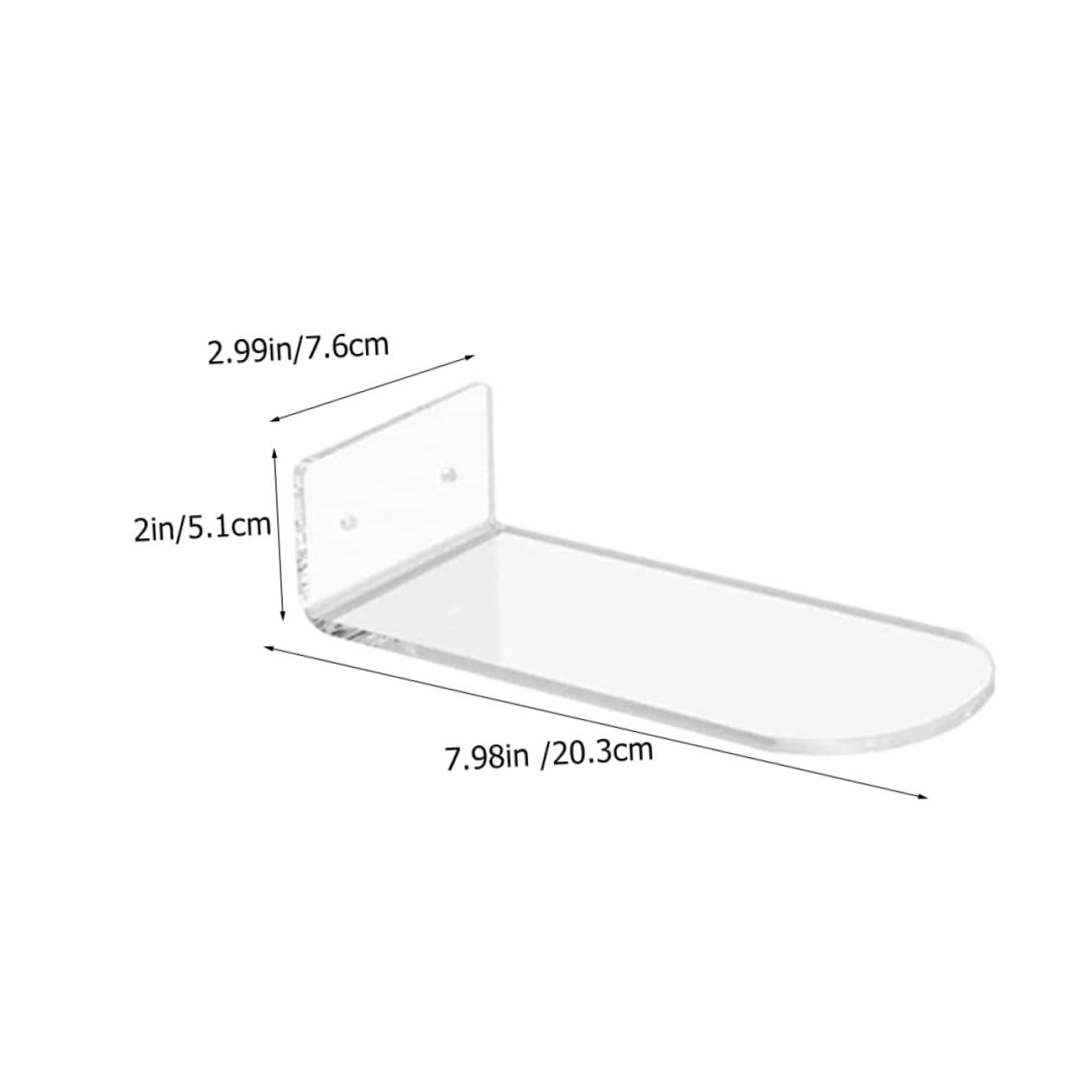 ABOOFAN Acrylic Shoe Display Shelves 6pcs Floating Racks Wall-Mounted Mounting Hardware for Shoe Collectors Random