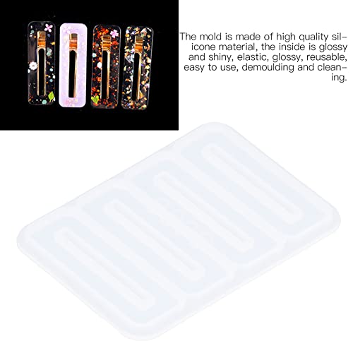 Hair Clip Silicone Resin Mould DIY Hair Pin Casting Mold Set Hair Snap Clip Casting Mold for Hair Clips Crafts Making Accessories - Image 4
