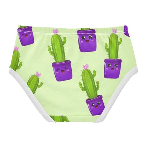 Cotton Toddler Girls Underwear Cute Cartoon Cactus Green Cute Panties Girl Aesthetic Undies Kids Briefs 2t2