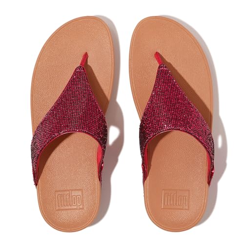 Image of FitFlop Women's LULU Suede Toe-Post Sandals | Lightweight Summer Walking Sandals with Cushioned Comfort, Arch Support & Grip