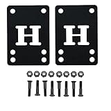 H Block Skateboard Black Riser Pads 1/8 in & 1 in Phillips Hardware Nuts & Bolts