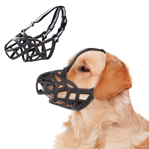 Moorle Weicher Silikon-Korb Hund Maulkorb (L)