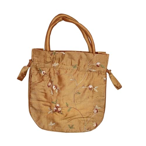 Image of Silk Jewelry Bags Retro Embroidery Fabric Hand Bag Mixed color