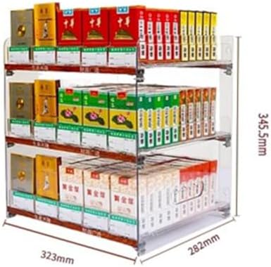 Multifunctional Automatic Cigarette Pusher Shelf for Market Store Retail，Convenience Store Cigarette Shelf Cigarettes Organiser Holder, Auto Cigarette Pusher Cigarette Display Holder, Superm