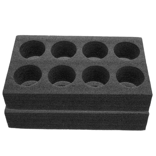 AUTSUPPL - AUTSUPPL Porte-Gobelets à Emporter 8 Trous Lot de 2 Mousse Plateau de Transport pour Café Boissons Livraison Pique- Fête Support Stable pour Tasses