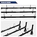 Peforway Van Ladder Racks, Van Roof Rack Steel 3 Bars fit for Ford Econoline E150 250 350 1992-2015, fit for Chevrolet Express 1500 2500 3500 Topper Racks 750 lbs Capacity (Black)