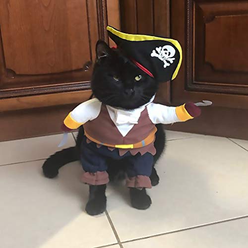 Disfraz Pirata para Perros Halloween Talla S miniatura 7