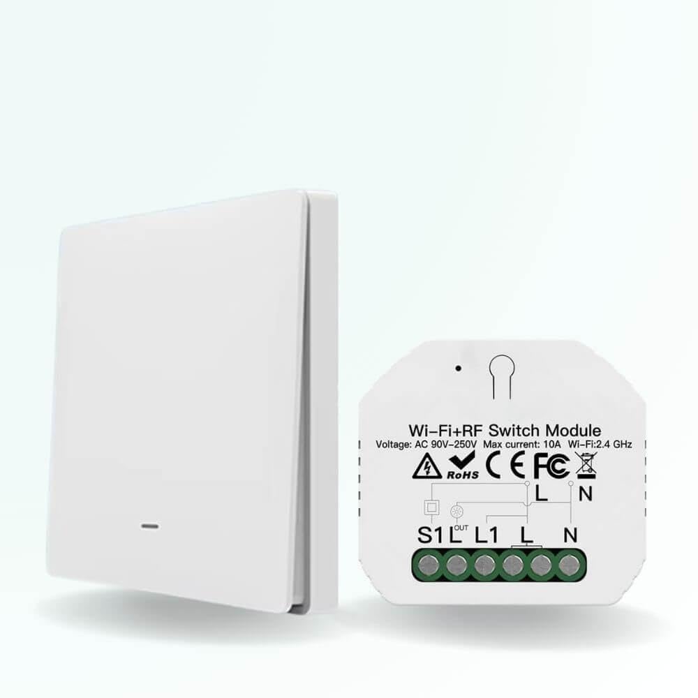 ZenGO Interrupteur va et Vient sans Fil, Connecté, Installation Facile, sans travaux