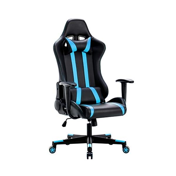 IntimaTe WM Heart Racing Chair, Computer Chair, PU Gaming Chair with Headrest&Lumbar Cushion, 135 Degree Reclining Angle