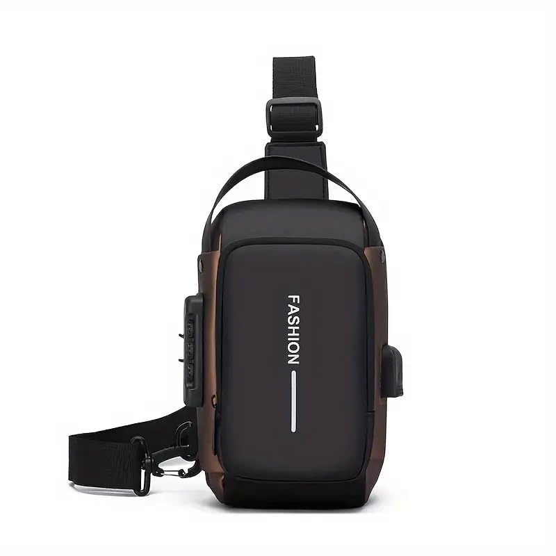 Multi-Functional Chest Crossbody Bag, Waterproof Anti-Thief Code Lock Casual Bag, Smooth Zipper Bag Sports Bag, Shoulder Bag, Messenger Bag, Travel Bag, Business Bag-image-16