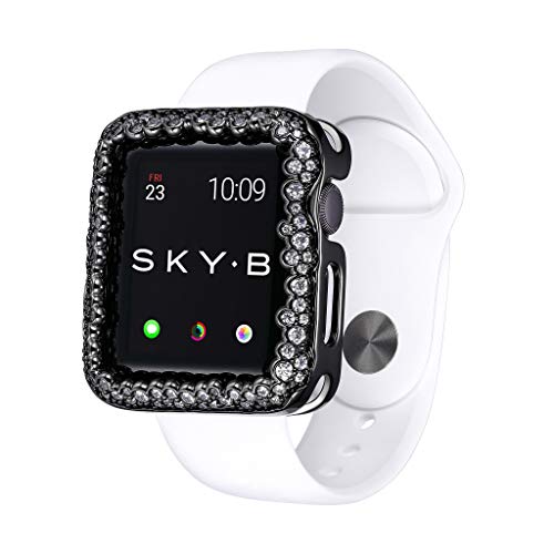 Black Friday - 50% OFF SKYB Champagne Bubbles Gunmetal Protective Jewelry Case for Apple Watch Series 1, 2, 3, 4, 5 Devices - 38mm