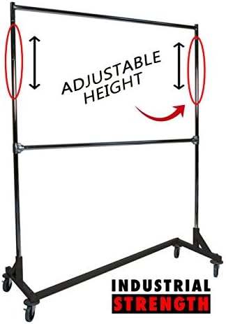 Industrial Strength Z Rack with Add-On Hangrail and Built-in Height Extensions