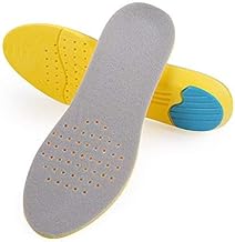 Lampostick Orthotic Arch Support Shoe Insoles, Children Pu Cushioning Inserts, Shock Absorption Velvet Surfaces Deep Heel Cup Inner Sole for Flat Feet, Feet Heel Pain Relief (43-45 EU MEN)