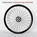 349/16'' BMX Folding Bikes Wheelset V/disc Brake Quick Release Front Rear Wheels 100/135mm Aluminum Alloy Bike Rims 24H Wheel Set Front 2 Rear 4 Bearing Hubs 8 9 10 11 Speed Cassette(Front Wheel)
