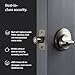 Level Lock+ WiFi Deadbolt Smart Lock - World's Smallest Smart Lock Plus Apple Home Key - Lock/Unlock Anywhere - Level App for iOS & Android - Works with Apple, Alexa, Google (Satin Nickel)