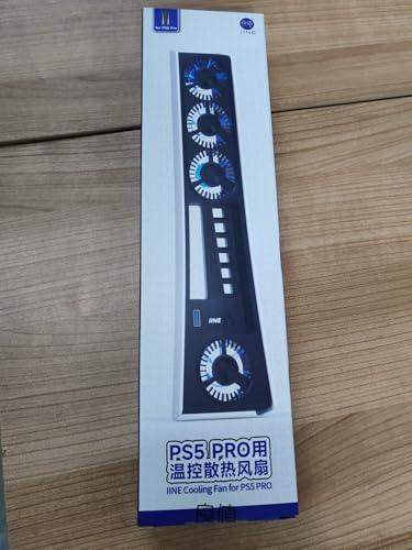 Image of Cooling Fan for PS5 Pro, Efficient Cooler Fan with Adjustable Speed /LED Light, Temperature-Controlled PS5 PRO Cooling Accessories with USB 3.0 Port