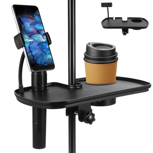 Plateau de micro pour studio et enregistrement avec porte-gobelet