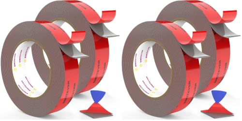 Image of EMITEVER 1IN x 16.4FT(4 Pack) Double Sided Tape Heavy Duty, Acrylic Foam