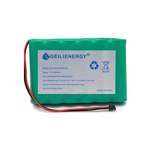 GEILIENERGY 6PH-H-4/3A3600-S-D22 7.2v 3600mAh Ni-MH Battery Compatible with DSC IMPASSA 9057 Battery Wireless Security System Cover