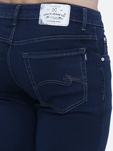 Image of Strechable Denim Regular Fit Mid Waist Light Weight Soft Feel Stretchable Denim Jeans Pant for Men