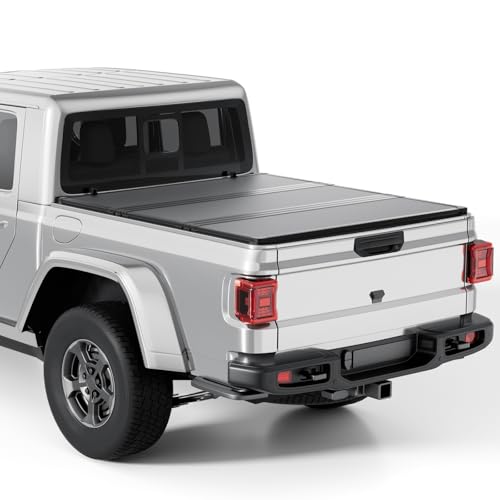 Tono King FRP Hard Folding Truck Bed Tonneau Cover Compatible with 2020-2026 Jeep Gladiator 5FT Bed (60.3) Tri Fold Style