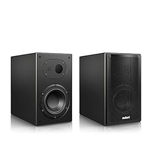 Nubert nuLine 24 | schwarzes Dipollautsprecherpaar | 2 Stück Kompaktlautsprecher | Lautsprecher für Heimkino & HiFi…