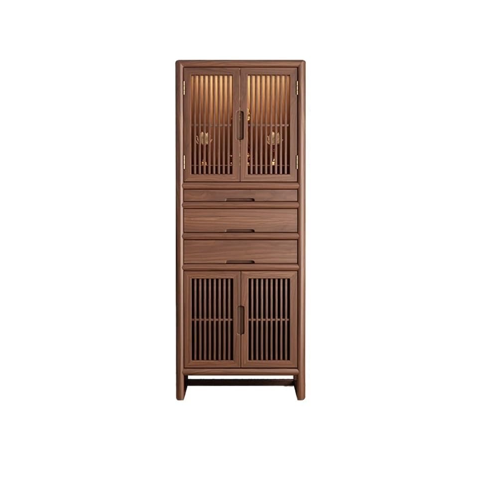 RUNZE765Z Cabinet Elm Wood Shrine Cabinet Home Altar