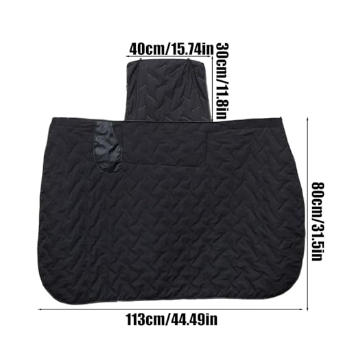Couvre-jambes chaud pour scooter coupe-vent et imperméable hiver - 5