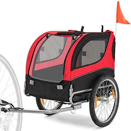 Giantex Dog Bike Trailer, Bicycle Trailer Wagon for Medium and Small