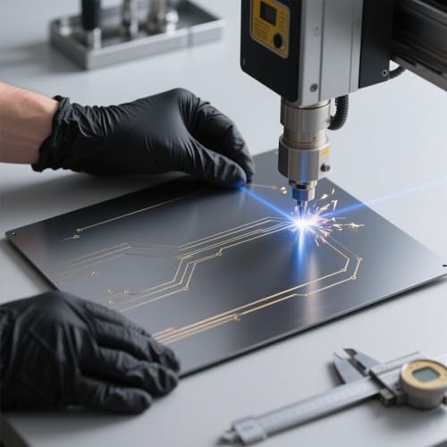 Image of 10Pcs Blue Anodized Aluminum Sheet 5 inch x 7 inch x 1 /32 inch (0.8mm) Corrosion-Resistant Metal Plates for Laser Engraving, DIY Crafting, Sign Making, Home Decor