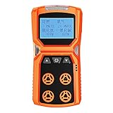Detector de Gas múltiple, medidor de Gas, O2 H2S CO LEL 4 en 1 Detector de Fugas de Gas Combustible de monóxido de Carbono de sulfuro de hidrógeno de oxígeno, para el hogar, la Oficina, el automóvil