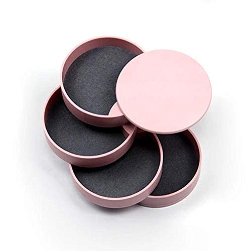 Roebii Jewelry Organizer Box 4-Layer, 360 Degree Rotating Jewelry Storage Tray Tower Necklaces Bracelets Rings Earrings Holder Gift for Daughter Women Girlfriend Ladies