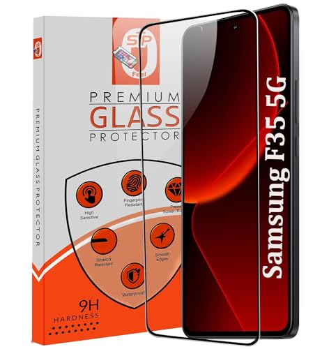 Image of STP FEEL Premium Tempered Glass Screen Protector Guard For Samsung Galaxy F35 5G Cellphone (6.5 Inch,Pack Of 1)|Edge To Edge Coverage With Easy To Installation Kit